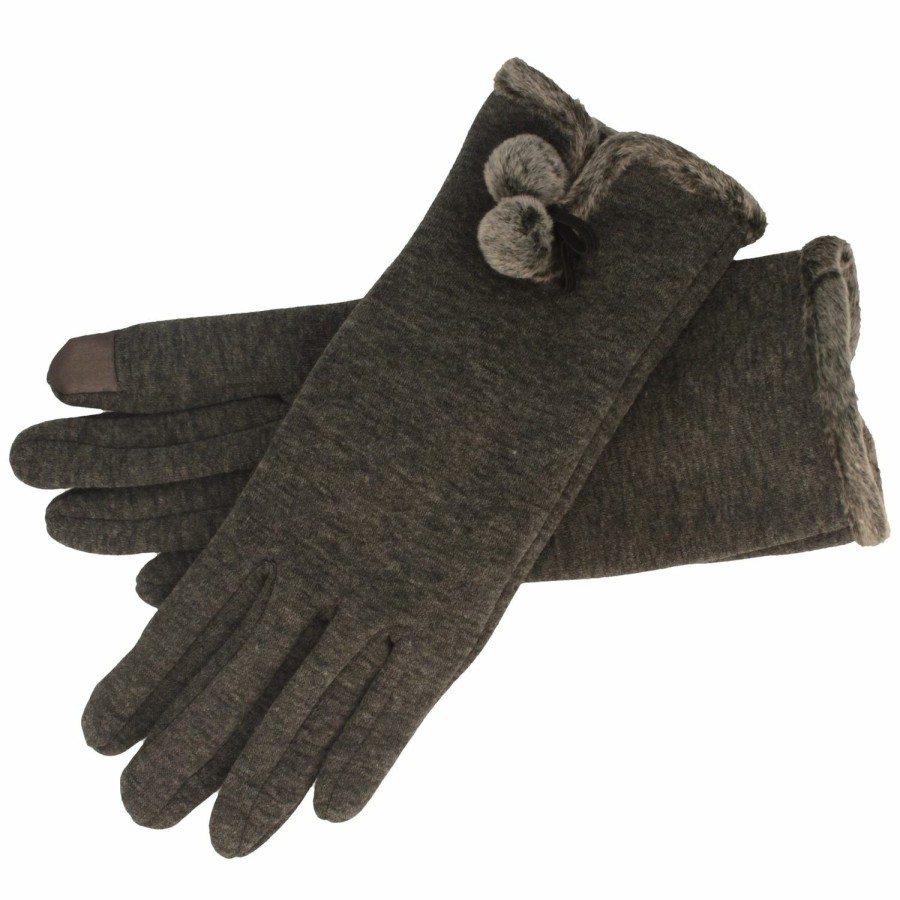 Accessoires Hut-Breiter | Elegante Touch Handschuhe Mit Bommel Von Hut-Breiter