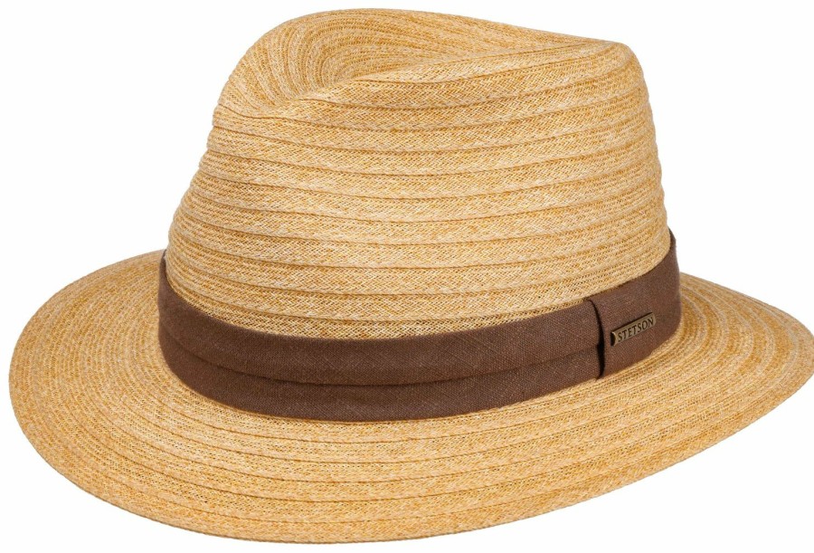 Hute Stetson | Stetson Luftiger Borten-Traveller Aus Viskose Mittelbeige