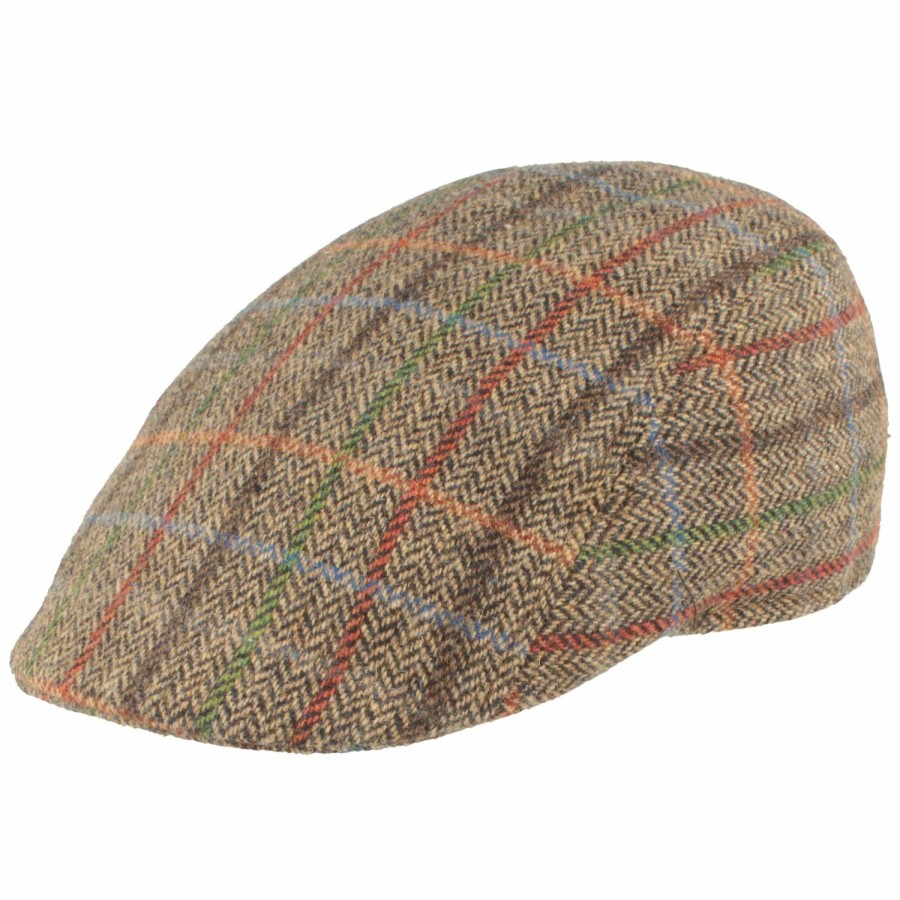 Mutzen Hut-Breiter | Flatcap Karo-Muster Made In Italy Von Hut-Breiter Hellbeige