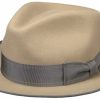 Xxl Stetson | Stetson Bogart Filzhut Wolle-Cashmere-Mix Braun Gemustert