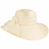 Meisteratelier Breiter Meisteratelier | Breiter Meisteratelier Strohhut Sisal-Stroh-Glocke Mit Feiner Satin-Garnitur