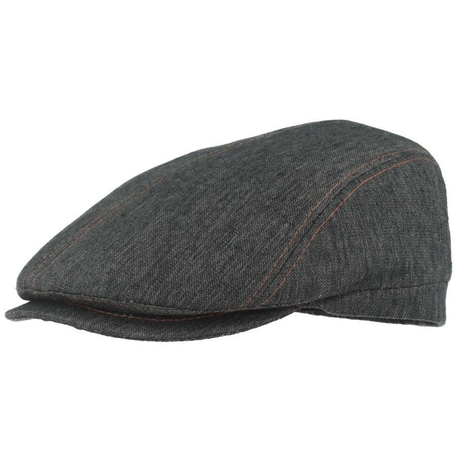 Mutzen Hut-Breiter | Uv-80-Flatcap In Jeansoptik Aus Hanf Mix Von Hut-Breiter