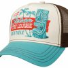 Mutzen Stetson | Stetson Trucker Cap Tiki Lounge Blau Gemustert