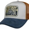 Mutzen Stetson | Stetson Trucker Cap Heavy Duty Blau Gemustert