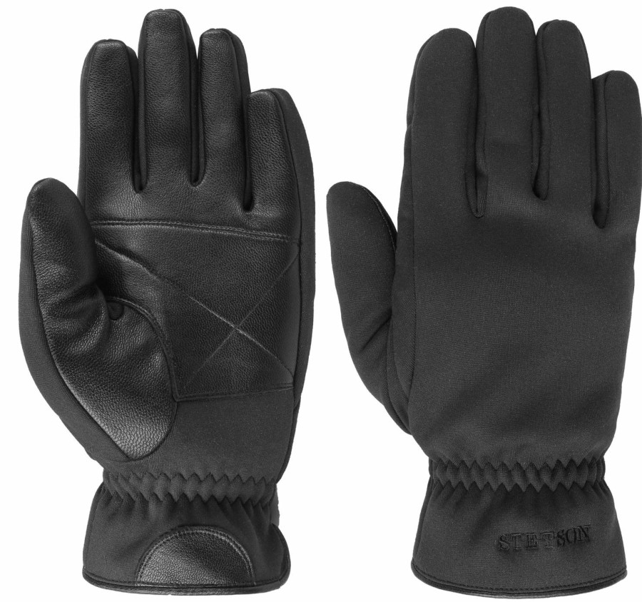 Accessoires Stetson | Stetson-Handschuhe/Gloves Soft Shell Conductive Goat Nappa Schwarz