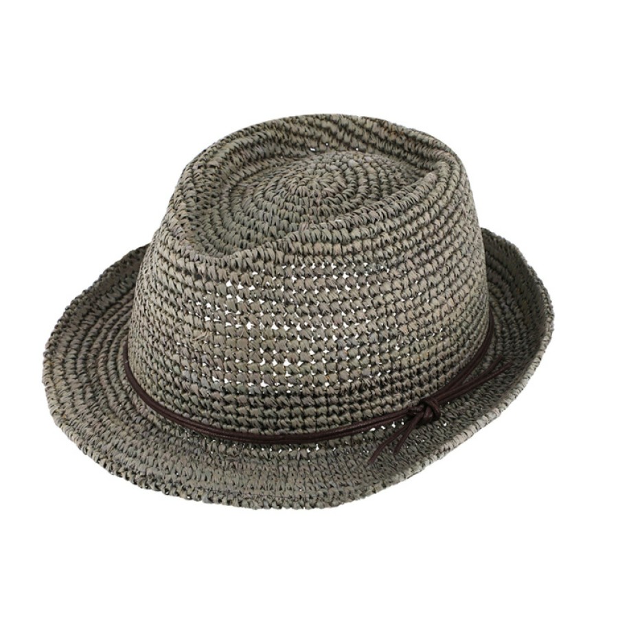 Hute Hut-Breiter | Crochet Trilby Raffiastroh Lederoptik-Band Von Hut Breiter