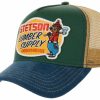 Mutzen Stetson | Stetson Trucker Baseball-Cap Lumber Supply Mit Netzeinsatz Blau Gemustert