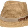 Hute Stetson | Stetson Traveller Raffia-Borte Mittelbeige