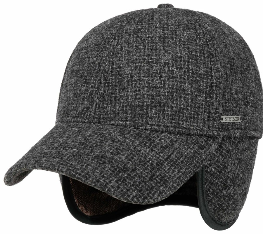 Mutzen Stetson | Stetson Melierte Baseball Cap Mit Ohrenklappen Und Wolle