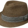 Hute Stetson | Stetson Luftiger Trilby Toyo Strohhut Mit Garniturband