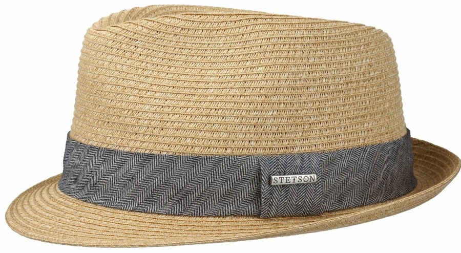 Hute Stetson | Stetson Luftiger Trilby Toyo Strohhut Mit Garniturband