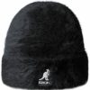 Mutzen Kangol | Kangol Beanie Angora-Strickmutze Mit Rollrand & Logo-Stick Schwarz