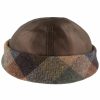 Mutzen Balke | Balke Ledermutze Dockercap Patchwork Marine