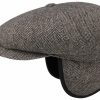 Xxl Stetson | Stetson Hatteras Wool Herringbone Mutze Mit Ohrenschutz