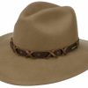 Hute Stetson | Stetson Wasserabweisender Vitafelt Western Made In Usa Braun Gemustert