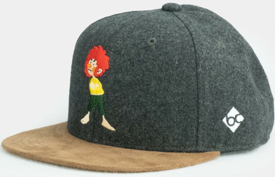 Kinder Bavarian Caps | Bavarian Caps Kinder Baseball Cap Snapback Mit Pumuckl-Stick Dunkelgrau