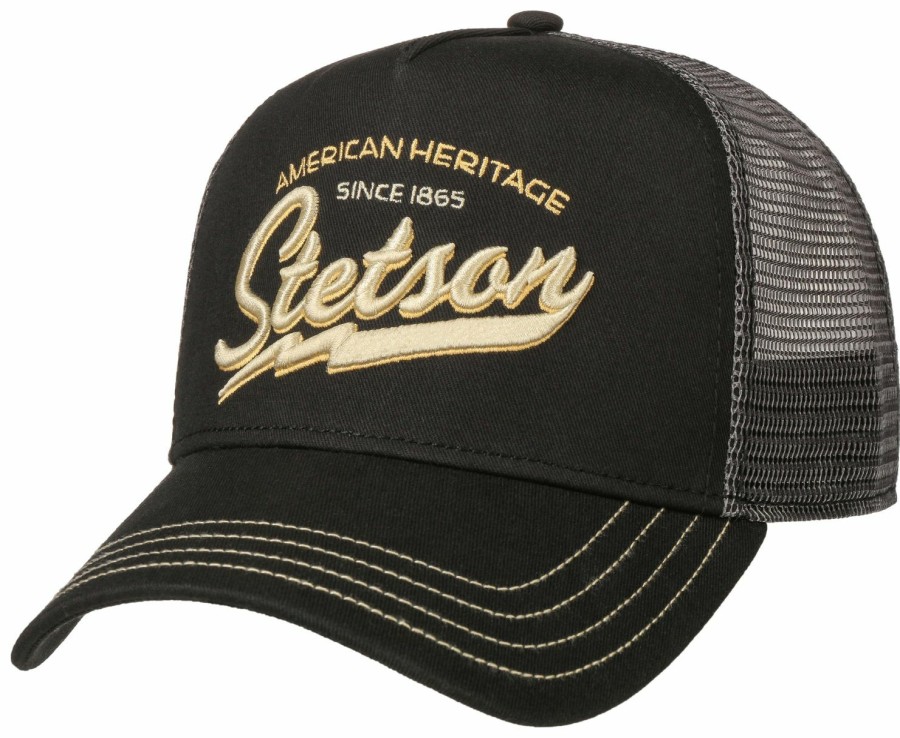 Mutzen Stetson | Stetson American Heritage Trucker Baseball-Cap Mit Netzeinsatz