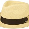 Hute Stetson | Stetson Snapbrim Player Panama Strohhut Mittelbeige