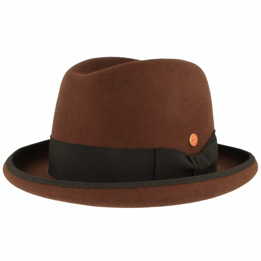 Hute Mayser | Mayser Eleganter Homburg Wollfilz-Anlasshut Mit Einfass