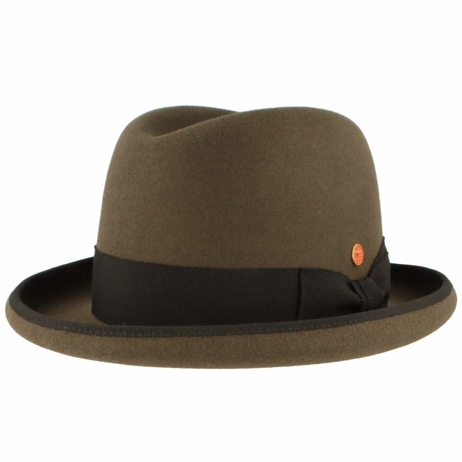 Hute Mayser | Mayser Eleganter Homburg Wollfilz-Anlasshut Mit Einfass