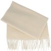 Accessoires Hut-Breiter | Weich/Cashmere100%/Fransenschal Uni-Farbe Von Hut Breiter