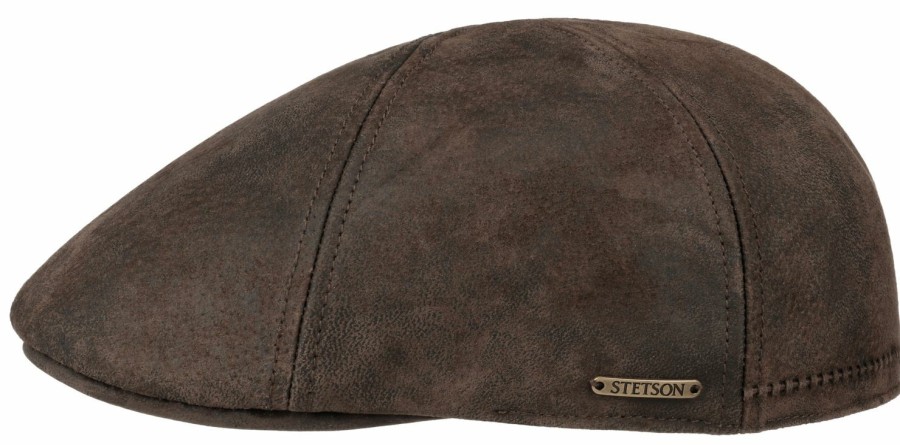 Mutzen Stetson | Stetson 6-Teilige Leder-Schiebermutze Texas