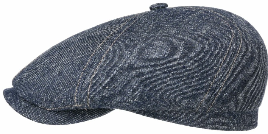 Mutzen Stetson | Stetson 6-Panel Cap Linen/Silk Marine