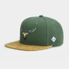 Mutzen Bavarian Caps | Bavarian Caps Snapback Baseball-Cap Mit "Waldhirsch"-Stick Dunkelgrun / Loden