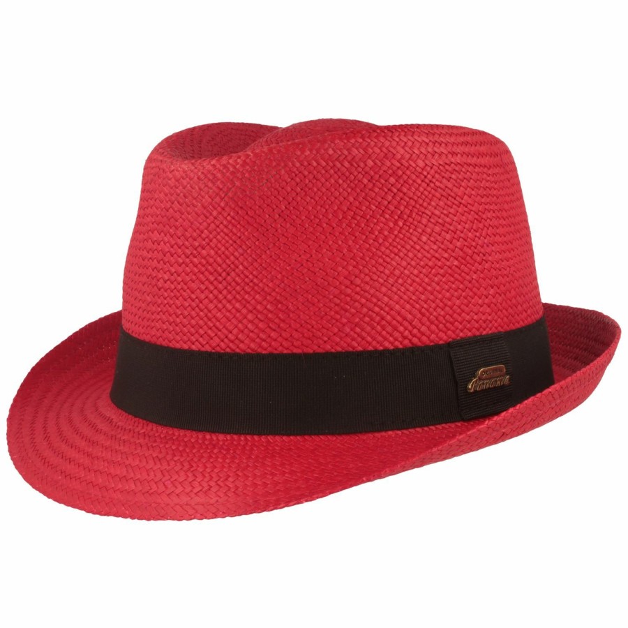 Hute Hut-Breiter | Bunter Panama Strohhut Trilby Uv-Schutz 50 Von Hut-Breiter