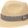 Xxl Stetson | Stetson Luftiger Traveller Strohhut Im Fischgrat-Design