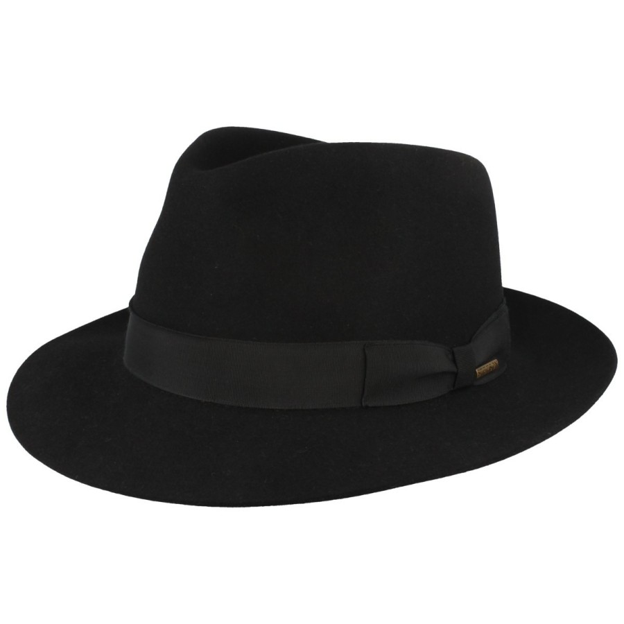 Xxl Stetson | Stetson Feiner Bogart Hut Penn Mit Klassischer Garnitur