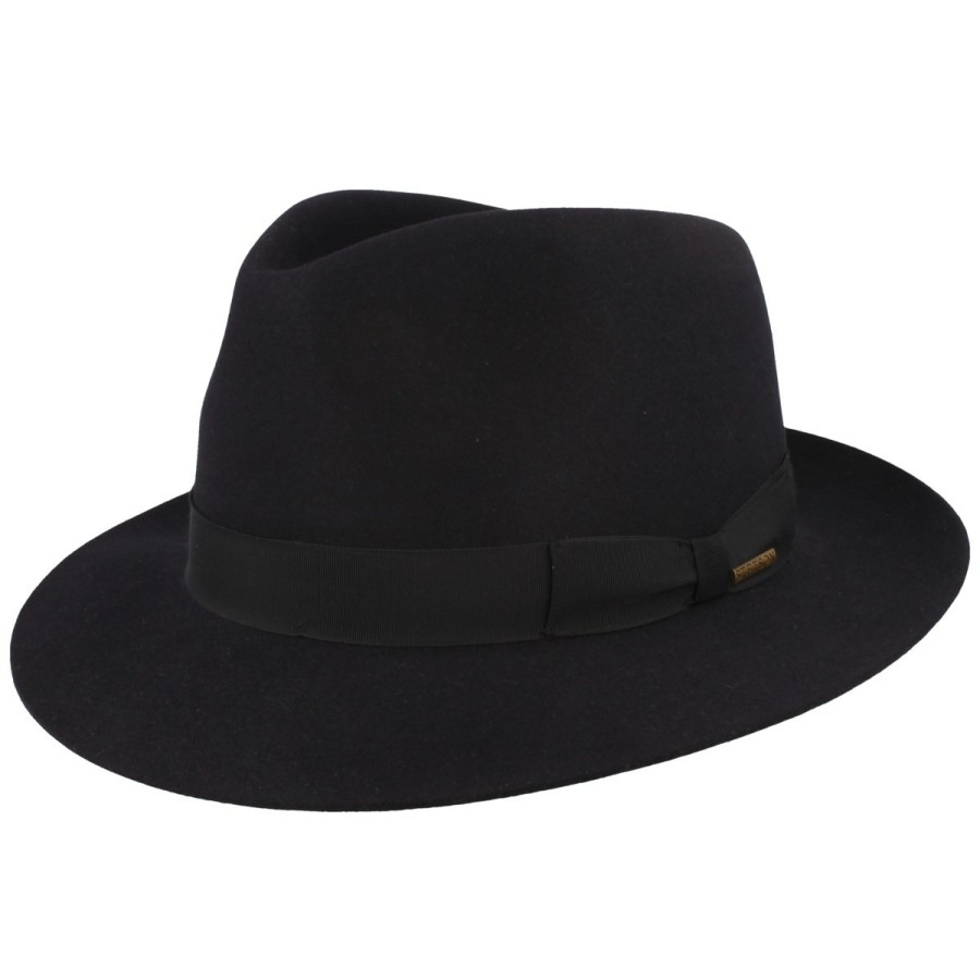 Xxl Stetson | Stetson Feiner Bogart Hut Penn Mit Klassischer Garnitur