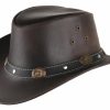 Hute Scippis | Scippis Wetterfester Western-Lederhut Reno Mit Antik-Conchos