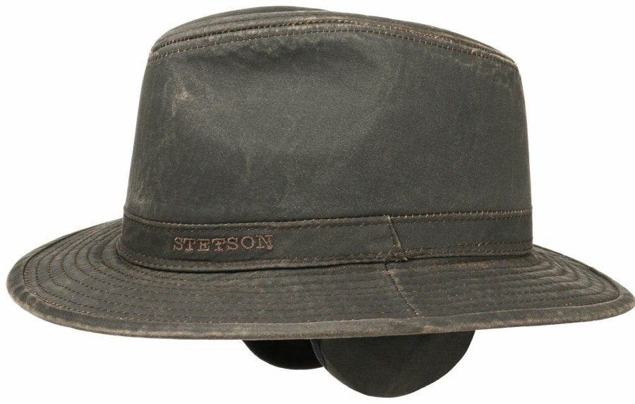 Mutzen Stetson | Stetson Traveller Outdoor Hut Mit Ohrenschutz Und Uv-Schutz Mittelbraun