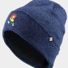 Kinder Bavarian Caps | Bavarian Caps Blaue Kinder Strickmutze Mit Pumuckl-Stickerei Trendblau