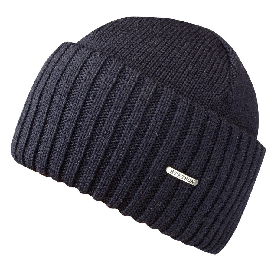 Mutzen Stetson | Stetson Beanie Strickmutze Aus 100% Merino-Wolle Mit Umschlag