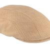 Mutzen GÖTTMANN | Gottmann Sommer-Schiebermutze Flatcap Aus Echtem Velourleder Camel