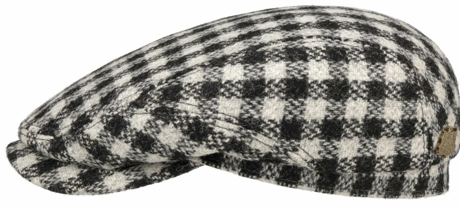 Mutzen Stetson | Stetson Driver Cap Harris Tweed Schwarz Gemustert