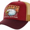 Mutzen Stetson | Stetson Trucker Baseball-Cap Eagle Head Mit Netzeinsatz Mittelrot