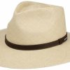 Xxl Stetson | Stetson Extra Breiter Panama Mit Ledergarnitur Uv-Schutz 40+ Mittelbeige