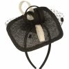 Meisteratelier Breiter Meisteratelier | Feiner Vierecker Fascinator Mit Schleife Aus Sisal-Sinamay-Mix Von Hut-Breiter Meisteratelier