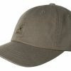 Mutzen Kangol | Kangol Baumwolle Baseball-Cap Mit Verstellbarem Lederverschluss Dunkelgrau