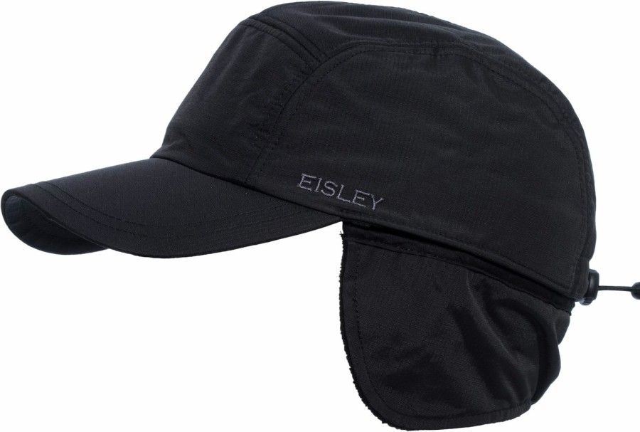 Mutzen Eisley | Eisley Baseball-Cap Bender Mit Ohrenklappen Und Uv-Schutz 50+ Schwarz