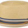 Xxl Stetson | Stetson Pork Pie Strohhut Bunte Ripsgarnitur Uv 40+