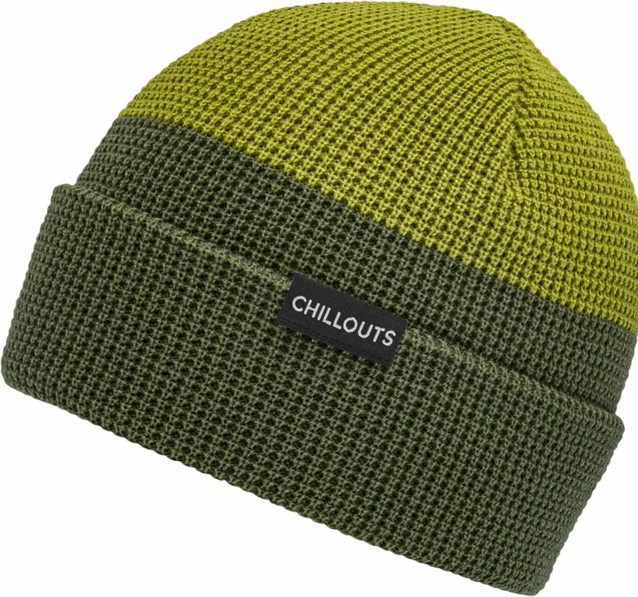 Mutzen Chillouts | Chillouts Zweifarbige Beanie Strickmutze Mit Umschlag