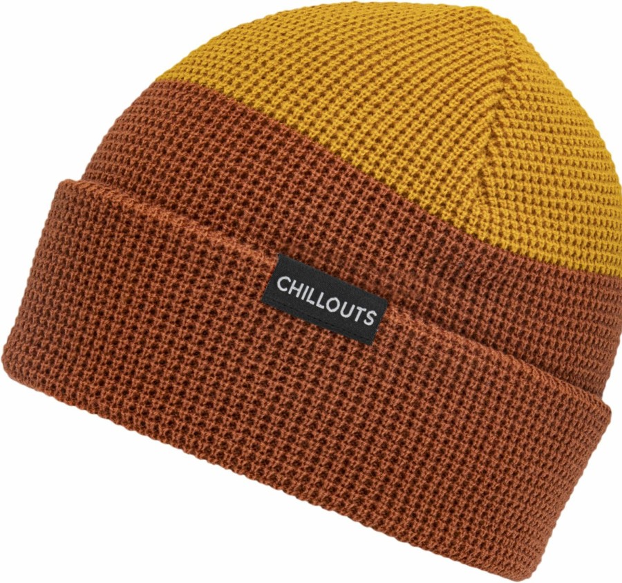 Mutzen Chillouts | Chillouts Zweifarbige Beanie Strickmutze Mit Umschlag