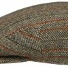 Mutzen Stetson | Stetson Kent Flatcap Aus Reiner Schurwolle Mit Streifen