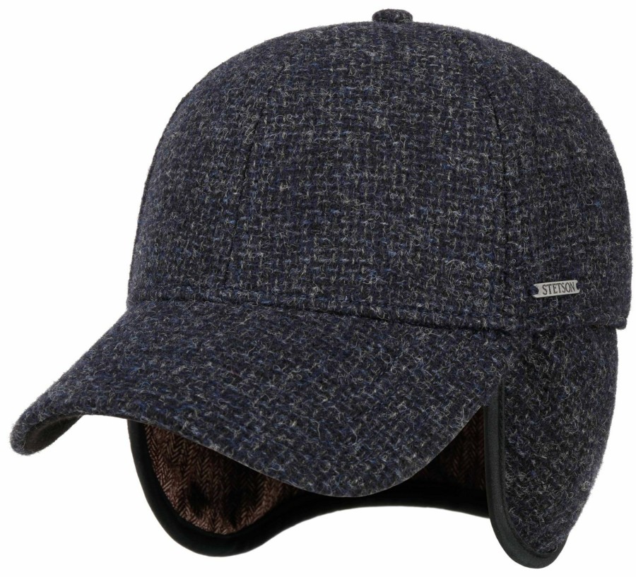 Mutzen Stetson | Stetson Melierte Baseball Cap Mit Ohrenklappen Und Wolle