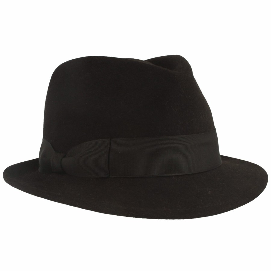 Hute Breiter Meisteratelier | Breiter Meisteratelier Damen Filzhut Trilby Aus 100% Haarfilz