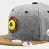 Mutzen Bavarian Caps | Bavarian Caps "Bierkronung" Snapback Baseball-Cap Kronkorken Dunkelgrau